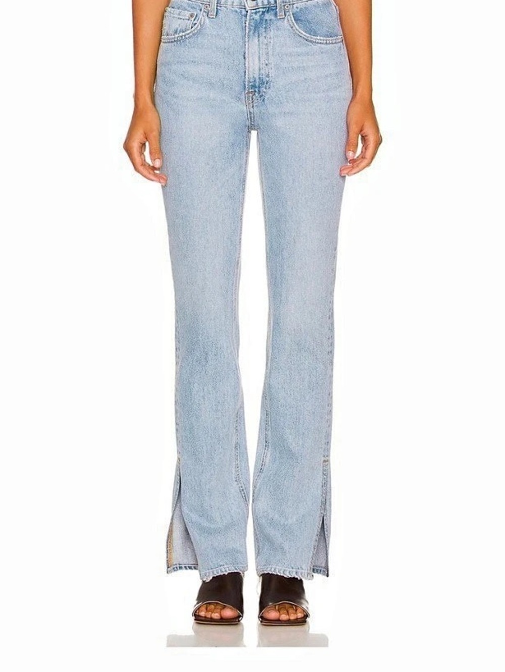 GRLFRND Harlow High Rise Boot Slit Jeans sz 27